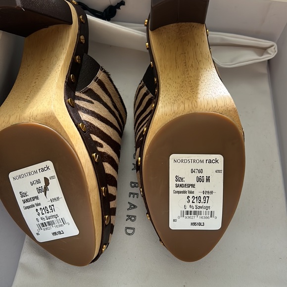 Veronica Beard NEW IN BOX Animal print Clogs US 6 - Picture 5 of 5